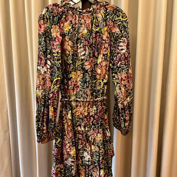 Kobi Halperin Abstract Metallic Print Dress - Picture 4 of 9